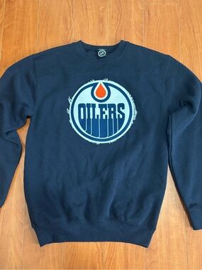 Edmonton Oilers Crewneck Calhoun Sweatshirt - Size Medium